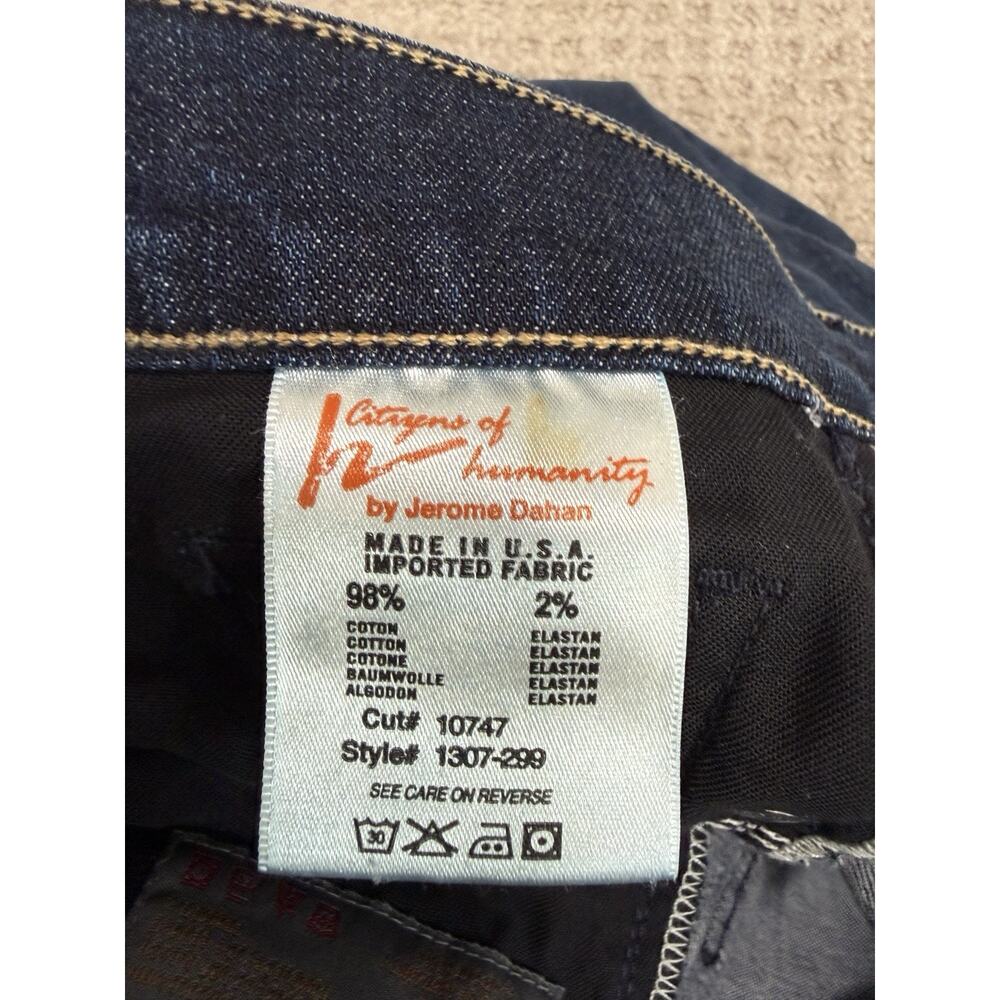 Citizen Of Humanity Amber Medium Rise Bootcut Women's Dark Blue Jeans 27x30 - Picture 9 of 14